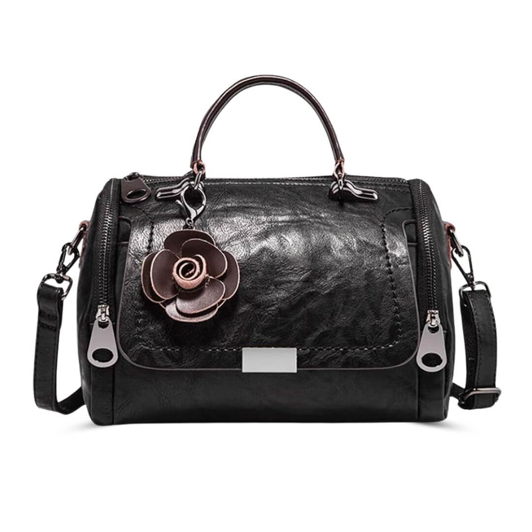 Barbara’s Polished Barrel | Satchel Handbag - Joan's Bags