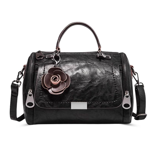 Barbara’s Polished Barrel | Satchel Handbag - Joan's Bags