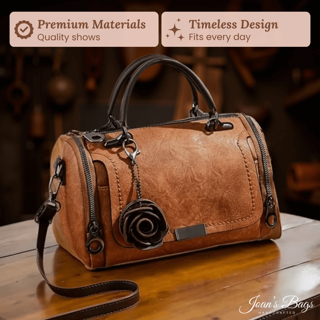 Barbara’s Polished Barrel | Satchel Handbag - Joan's Bags