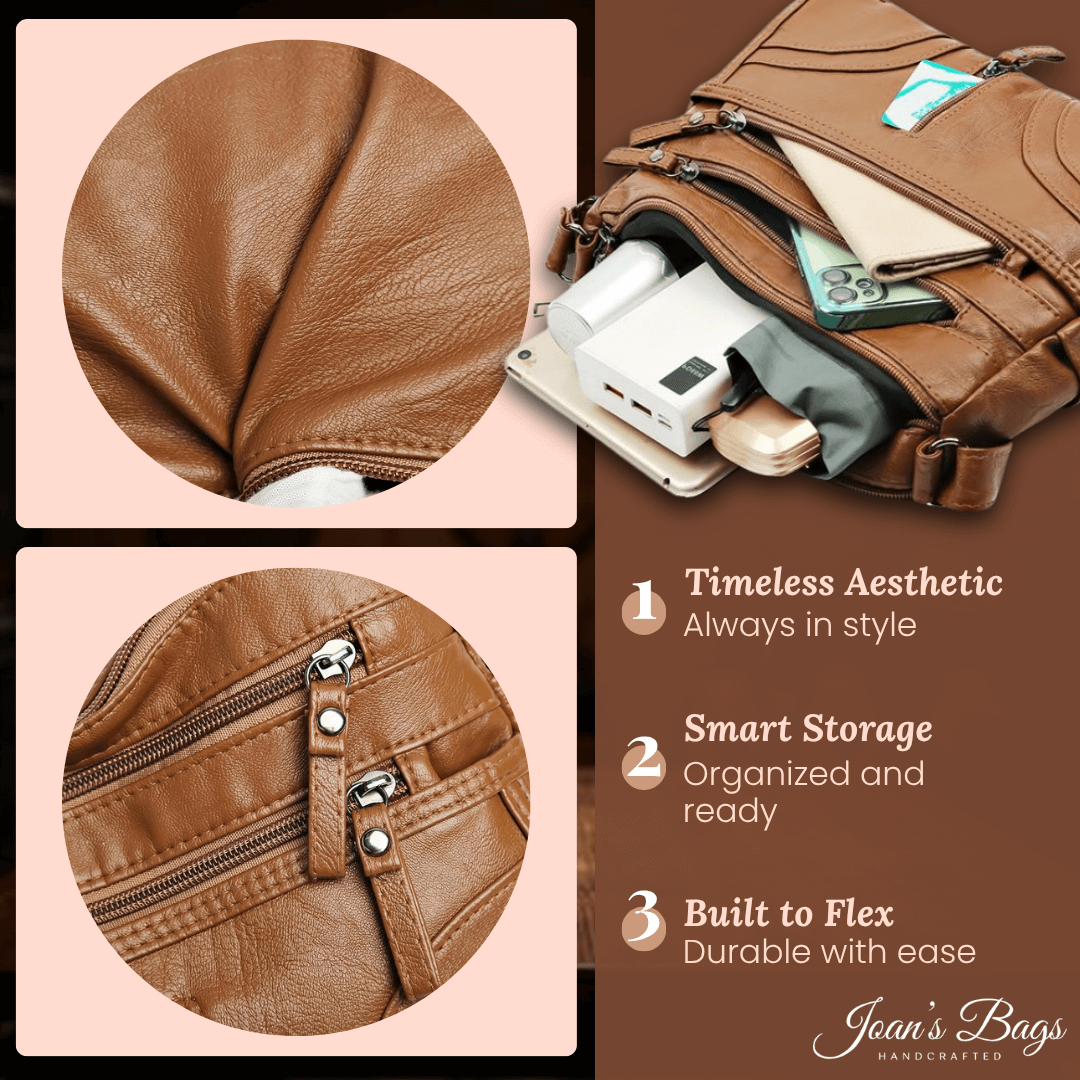 Cheryl’s Sleek Zip Companion | Crossbody Bag - Joan's Bags