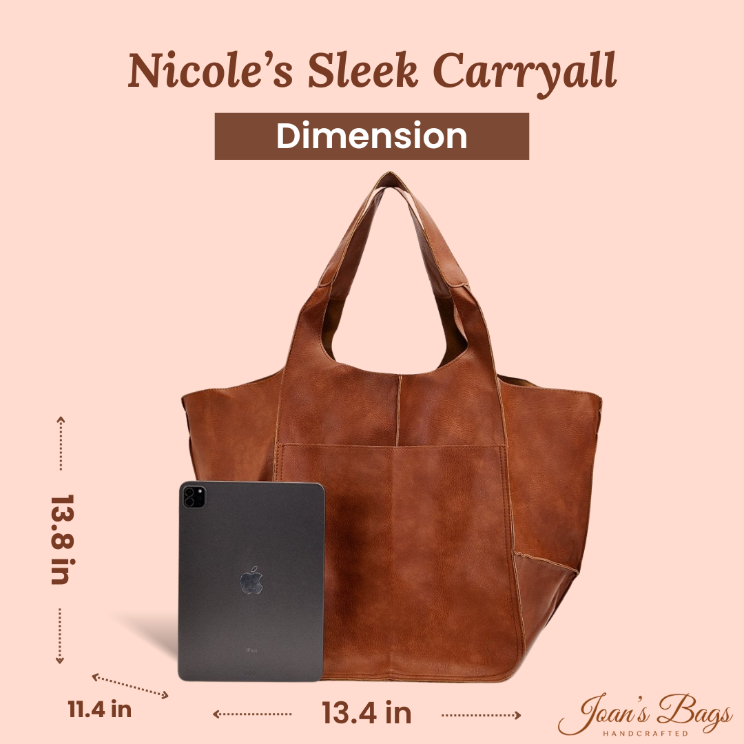 Nicole’s Sleek Carryall | Tote Bag Joan's Bags